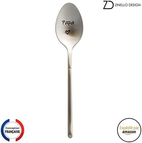 Cuillère avec Message d’Amour, Idee Cadeau Original et Personnalisé pour une Fête, Noël ou un Anniversaire, Cuillère à Café / Dessert avec son Coffret pour Offrir (Papa Je t’aime) Cuillère avec Message d’Amour, Idee Cadeau Original et Personnalisé pour une Fête, Noël ou un Anniversaire, Cuillère à Café / Dessert avec son Coffret pour Offrir (Papa Je t’aime)