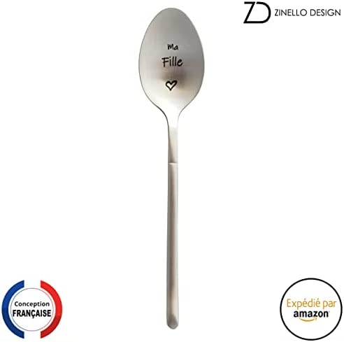 Cuillère avec Message d’Amour, Idee Cadeau Original et Personnalisé pour une Fête, Noël ou un Anniversaire, Cuillère à Café / Dessert avec son Coffret pour Offrir (Ma Fille je t’aime) Cuillère avec Message d’Amour, Idee Cadeau Original et Personnalisé pour une Fête, Noël ou un Anniversaire, Cuillère à Café / Dessert avec son Coffret pour Offrir (Ma Fille je t’aime)