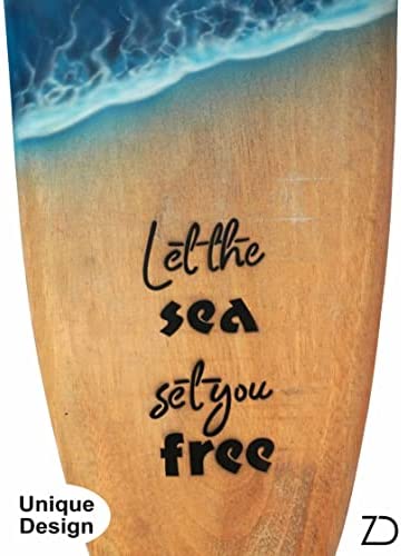 Planche de Surf Décorative en Bois de Manguier Fabriquée à la Main à Bali. Deco murale boheme à suspendre dans la chambre, le salon. Idée cadeau déco bord de mer, été, hawaii, vintage (Let the Sea) Planche de Surf Décorative en Bois de Manguier Fabriquée à la Main à Bali. Deco murale boheme à suspendre dans la chambre, le salon. Idée cadeau déco bord de mer, été, hawaii, vintage (Let the Sea)