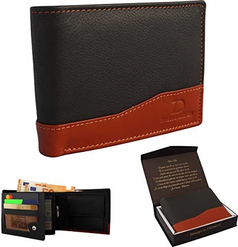 Portefeuille en Cuir pour Homme Livré dans un Coffret Cadeau avec Message Personnalisé pour Votre Fils. Porte Carte Bancaire, Porte Monnaie, Porte Feuille. Idée Cadeau Noel Anniversaire Fête des Pères Portefeuille en Cuir pour Homme Livré dans un Coffret Cadeau avec Message Personnalisé pour Votre Fils. Porte Carte Bancaire, Porte Monnaie, Porte Feuille. Idée Cadeau Noel Anniversaire Fête des Pères