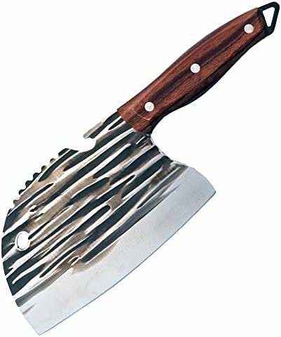 Couteau de Cuisine Japonais Professionnel en Acier Damas et Manche en Bois. Couteau de Chef, Couperet de Cuisine, Couteau Boucher avec Ecailleur à Poisson, Décapsuleur et Double Systèmes d’accroche Couteau de Cuisine Japonais Professionnel en Acier Damas et Manche en Bois. Couteau de Chef, Couperet de Cuisine, Couteau Boucher avec Ecailleur à Poisson, Décapsuleur et Double Systèmes d’accroche