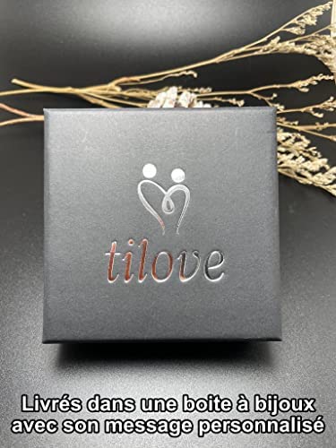 TILOVE Set de 2 colliers pour femme avec pendentif en forme de cœur Mère Fille. 2 Bijoux personnalisés livrés dans une boite avec message Porte-Bonheur. Idée cadeau Anniversaire, Noël, Fête des Mères TILOVE Set de 2 colliers pour femme avec pendentif en forme de cœur Mère Fille. 2 Bijoux personnalisés livrés dans une boite avec message Porte-Bonheur. Idée cadeau Anniversaire, Noël, Fête des Mères