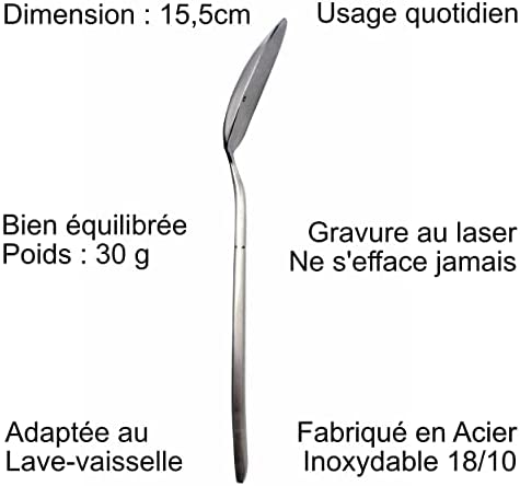 Cuillère avec Message d’Amour, Idee Cadeau Original et Personnalisé pour une Fête, Noël ou un Anniversaire, Cuillère à Café / Dessert avec son Coffret pour Offrir (Papa Je t’aime) Cuillère avec Message d’Amour, Idee Cadeau Original et Personnalisé pour une Fête, Noël ou un Anniversaire, Cuillère à Café / Dessert avec son Coffret pour Offrir (Papa Je t’aime)