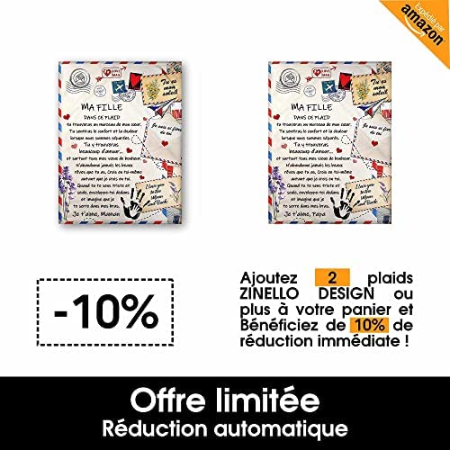 Plaid personnalisé Doux Polaire pour Offrir à sa Fille de la Part de Papa Idée Cadeau Insolite Original utile pour Un Anniversaire Noel Un Mariage Couverture Couvre lit pour la Deco de la Maison Plaid personnalisé Doux Polaire pour Offrir à sa Fille de la Part de Papa Idée Cadeau Insolite Original utile pour Un Anniversaire Noel Un Mariage Couverture Couvre lit pour la Deco de la Maison
