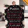 Cadeau Pour Maman Texte émouvant Plaid Personnalisé 'Maman' Pour Offrir De La Part De Sa Fille - Message Touchant, Dimensions 130x150 Cm, Microfibre Polyester Douce - Idée Cadeau Fête Des Mères, Noël
