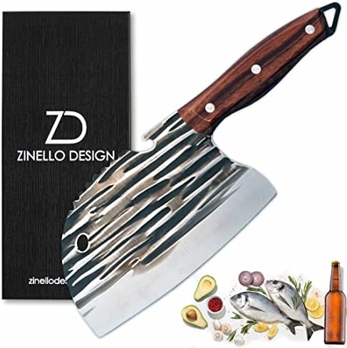 Couteau de Cuisine Japonais Professionnel en Acier Damas et Manche en Bois. Couteau de Chef, Couperet de Cuisine, Couteau Boucher avec Ecailleur à Poisson, Décapsuleur et Double Systèmes d’accroche Couteau de Cuisine Japonais Professionnel en Acier Damas et Manche en Bois. Couteau de Chef, Couperet de Cuisine, Couteau Boucher avec Ecailleur à Poisson, Décapsuleur et Double Systèmes d’accroche