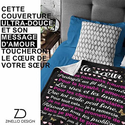 Plaid Personnalisé Doux Polaire pour Offrir à sa Soeur. Idée Cadeau Insolite Utile pour Un Anniversaire Noel la Fête des Mères Un Mariage. Couverture Couvre Lit pour la Deco de la Maison Plaid Personnalisé Doux Polaire pour Offrir à sa Soeur. Idée Cadeau Insolite Utile pour Un Anniversaire Noel la Fête des Mères Un Mariage. Couverture Couvre Lit pour la Deco de la Maison