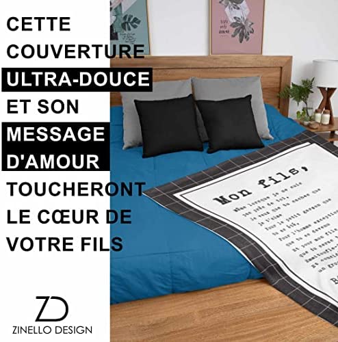 Plaid personnalisé Doux pour Offrir à Son Fils de la Part de Maman Idée Cadeau Original utile pour Un Anniversaire Noel la fête des pères Un Mariage Couverture Couvre lit Deco de la Maison Un canapé Plaid personnalisé Doux pour Offrir à Son Fils de la Part de Maman Idée Cadeau Original utile pour Un Anniversaire Noel la fête des pères Un Mariage Couverture Couvre lit Deco de la Maison Un canapé