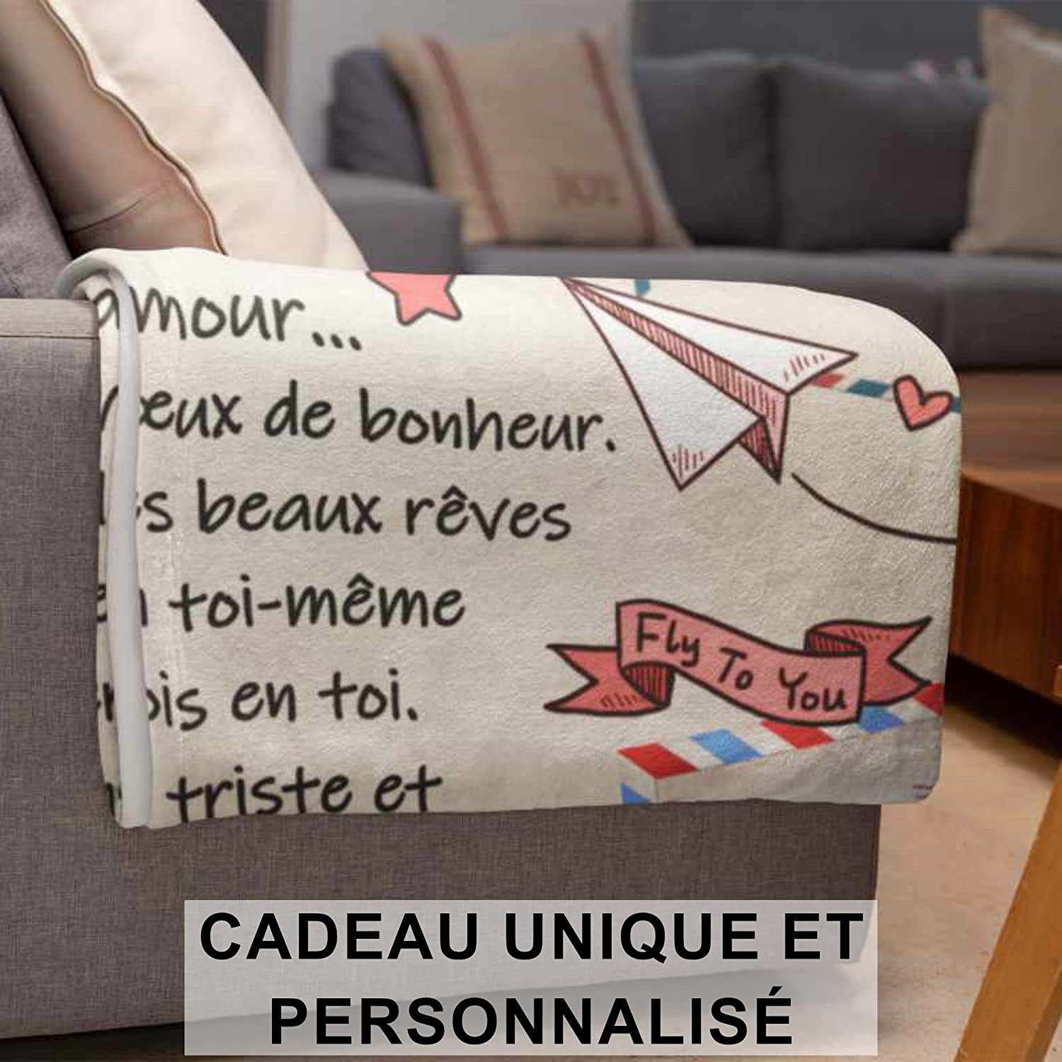 Plaid personnalisé Doux pour Offrir à Son Fils de la Part de Maman Idée Cadeau Original utile pour Un Anniversaire Noel la fête des pères Un Mariage Couverture Couvre lit Deco de la Maison Un canapé Plaid personnalisé Doux pour Offrir à Son Fils de la Part de Maman Idée Cadeau Original utile pour Un Anniversaire Noel la fête des pères Un Mariage Couverture Couvre lit Deco de la Maison Un canapé