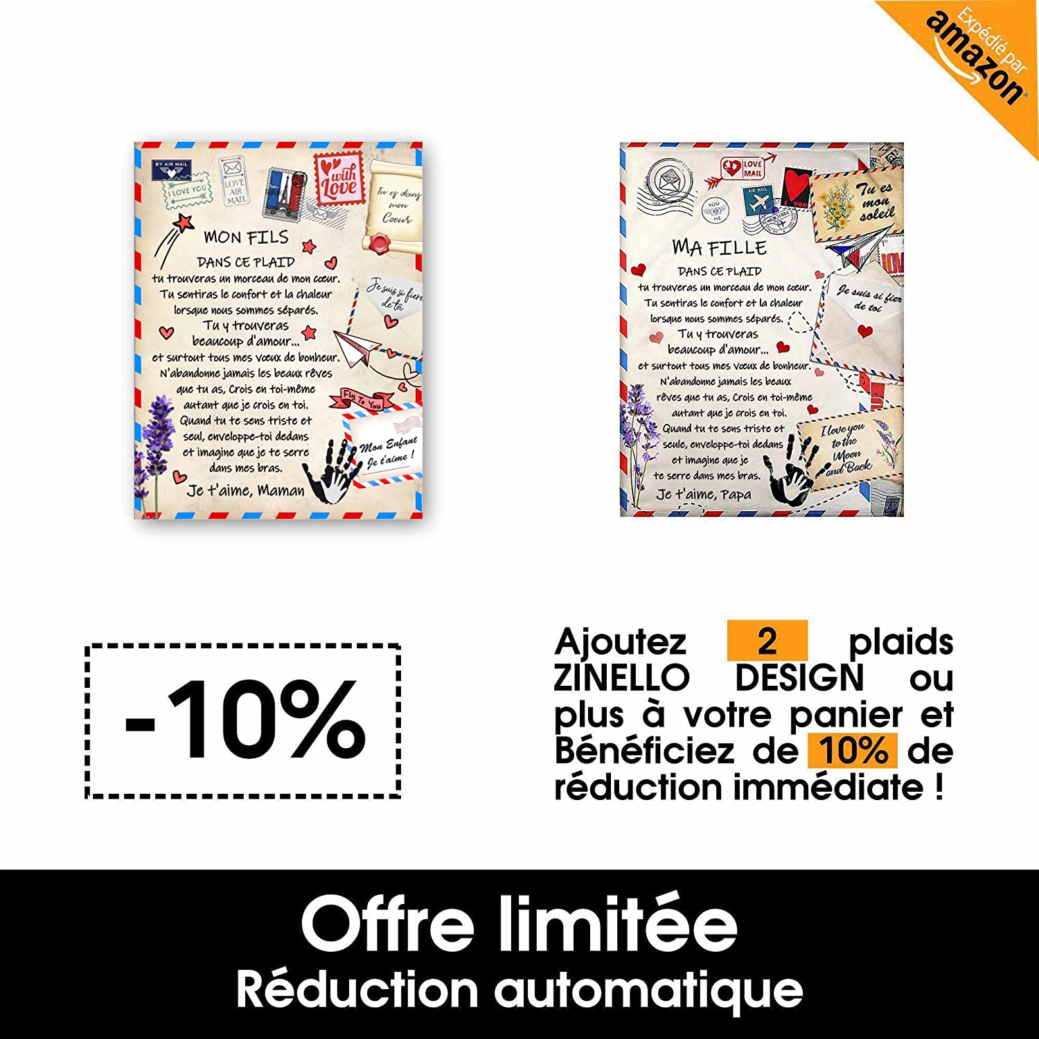 Plaid personnalisé Doux pour Offrir à Son Fils de la Part de Maman Idée Cadeau Original utile pour Un Anniversaire Noel la fête des pères Un Mariage Couverture Couvre lit Deco de la Maison Un canapé Plaid personnalisé Doux pour Offrir à Son Fils de la Part de Maman Idée Cadeau Original utile pour Un Anniversaire Noel la fête des pères Un Mariage Couverture Couvre lit Deco de la Maison Un canapé