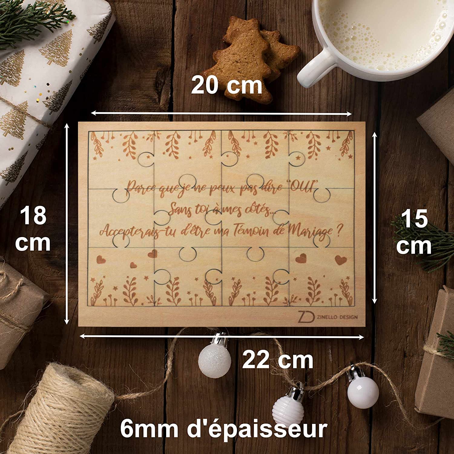 Puzzle en Bois Veux-tu être ma Témoin, Idee Cadeau Casse Tete Original et Personnalisé pour Faire Votre Demande de Temoin pour Votre Mariage, Annonce Insolite EVJF, avec Pochette Cadeau – Avec Cadre Puzzle en Bois Veux-tu être ma Témoin, Idee Cadeau Casse Tete Original et Personnalisé pour Faire Votre Demande de Temoin pour Votre Mariage, Annonce Insolite EVJF, avec Pochette Cadeau – Avec Cadre