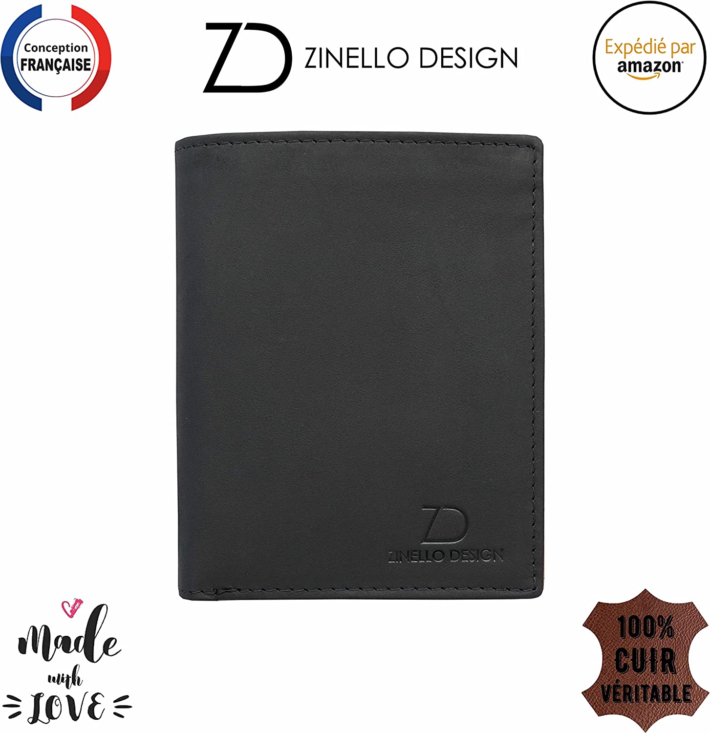 Portefeuille en Cuir pour Homme Livré dans un Coffret Cadeau avec Message Personnalisé. Porte Carte Bancaire, Porte Monnaie, Porte Feuille. Idée Cadeau Noel Anniversaire Fête des Pères Portefeuille en Cuir pour Homme Livré dans un Coffret Cadeau avec Message Personnalisé. Porte Carte Bancaire, Porte Monnaie, Porte Feuille. Idée Cadeau Noel Anniversaire Fête des Pères