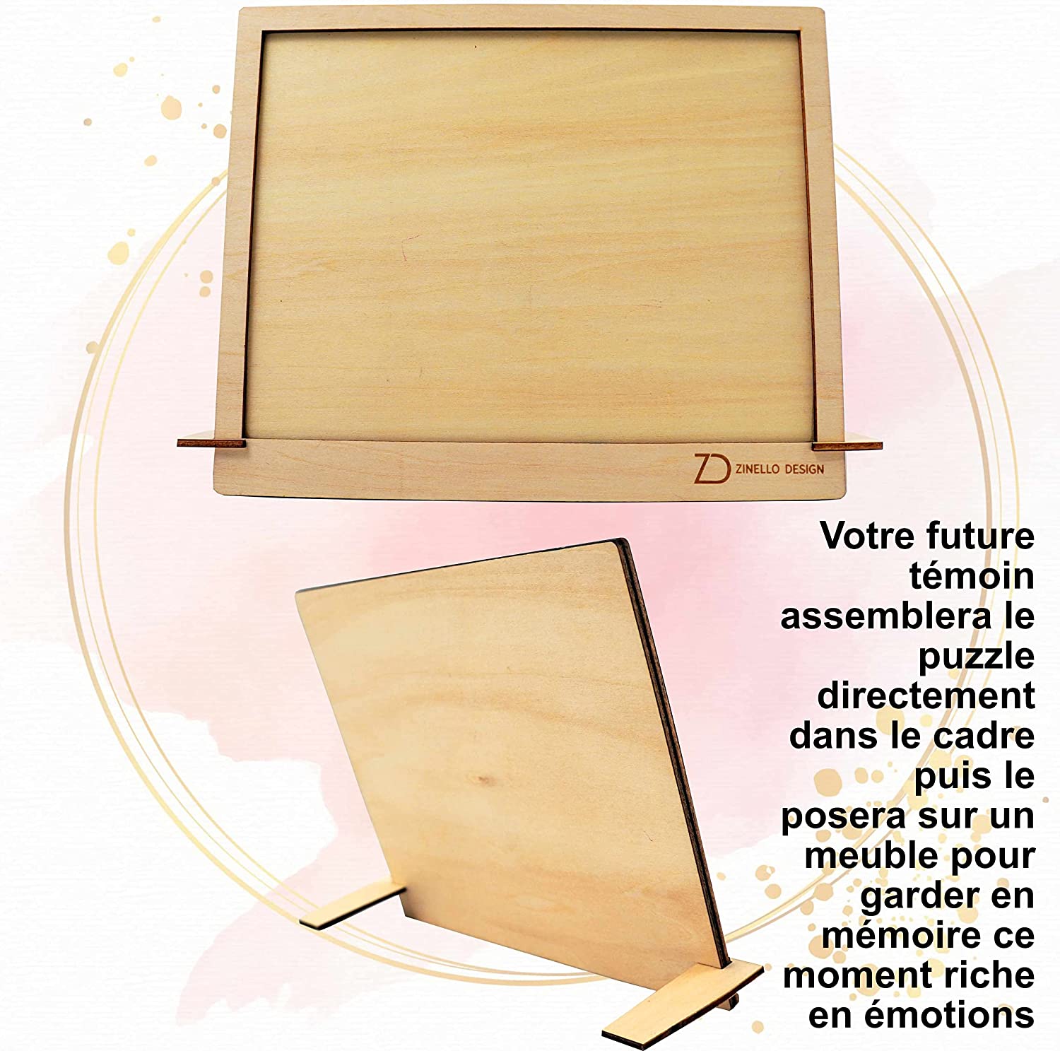 Puzzle en Bois Veux-tu être ma Témoin, Idee Cadeau Casse Tete Original et Personnalisé pour Faire Votre Demande de Temoin pour Votre Mariage, Annonce Insolite EVJF, avec Pochette Cadeau – Avec Cadre Puzzle en Bois Veux-tu être ma Témoin, Idee Cadeau Casse Tete Original et Personnalisé pour Faire Votre Demande de Temoin pour Votre Mariage, Annonce Insolite EVJF, avec Pochette Cadeau – Avec Cadre
