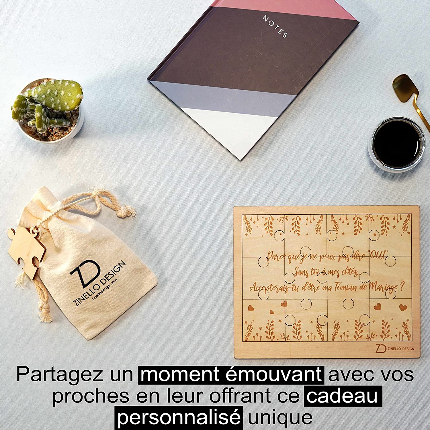 Puzzle en Bois Veux-tu être ma Témoin, Idee Cadeau Casse Tete Original et Personnalisé pour Faire Votre Demande de Temoin pour Votre Mariage, Annonce Insolite EVJF, avec Pochette Cadeau – Avec Cadre Puzzle en Bois Veux-tu être ma Témoin, Idee Cadeau Casse Tete Original et Personnalisé pour Faire Votre Demande de Temoin pour Votre Mariage, Annonce Insolite EVJF, avec Pochette Cadeau – Avec Cadre