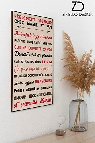 Cadre Décoratif Humoristique en Bois Les Règles de la Maison Chez Mamie et Papi. Tableau Decoration Murale pour les Grands parents qui Accueillent les Petits Enfants. Idée Cadeau Fete des Mères Noel Cadre Décoratif Humoristique en Bois Les Règles de la Maison Chez Mamie et Papi. Tableau Decoration Murale pour les Grands parents qui Accueillent les Petits Enfants. Idée Cadeau Fete des Mères Noel
