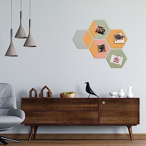 Panneau en Liege Mural Hexagonal Autocollant pour la Decoration Murale (5pcs). Tableau en Liège Décoratif Livré avec Punaise et Pince (12pcs). Dalles en Liege Véritable Idéales pour le Moodboard Panneau en Liege Mural Hexagonal Autocollant pour la Decoration Murale (5pcs). Tableau en Liège Décoratif Livré avec Punaise et Pince (12pcs). Dalles en Liege Véritable Idéales pour le Moodboard