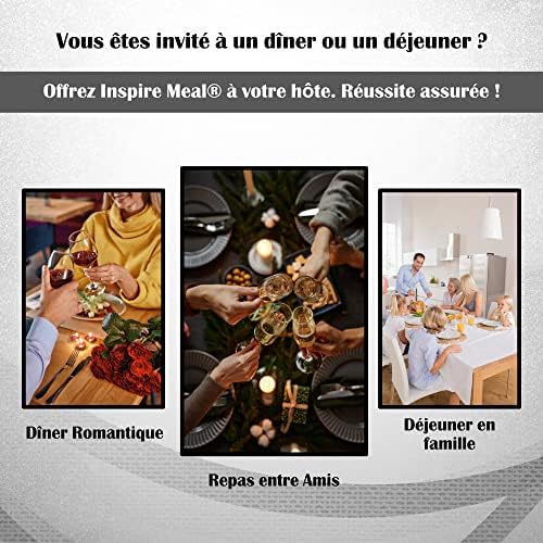Inspire Meal® Dés en bois gravés pour trouver l’inspiration en cuisine. Ideal pour le Batch Cooking. Décideur de recettes avec votre livre de cuisine. Cadeau gourmet, cadeau cuisine, diner entre amis Inspire Meal® Dés en bois gravés pour trouver l’inspiration en cuisine. Ideal pour le Batch Cooking. Décideur de recettes avec votre livre de cuisine. Cadeau gourmet, cadeau cuisine, diner entre amis