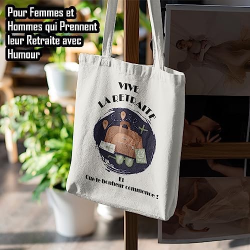 Zinello Design Tote Bag Spécial Depart en Retraite – Idée Cadeau Retraite Femme et Homme – Sac Cabas 100% Coton à Offrir a l’Occasion du Depart d’un Collegue de Travail en Retraite Zinello Design Tote Bag Spécial Depart en Retraite – Idée Cadeau Retraite Femme et Homme – Sac Cabas 100% Coton à Offrir a l’Occasion du Depart d’un Collegue de Travail en Retraite