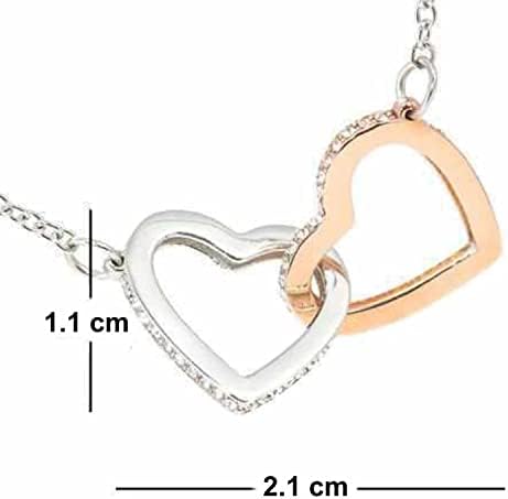 TILOVE Collier Personnalisé pour Femme avec Pendentif en Forme de Coeurs Entrelacés Contenant un Message pour Votre Filleule| Livré dans sa Boite à Bijoux | Idée Cadeau Anniversaire, Noël, Mariage TILOVE Collier Personnalisé pour Femme avec Pendentif en Forme de Coeurs Entrelacés Contenant un Message pour Votre Filleule| Livré dans sa Boite à Bijoux | Idée Cadeau Anniversaire, Noël, Mariage