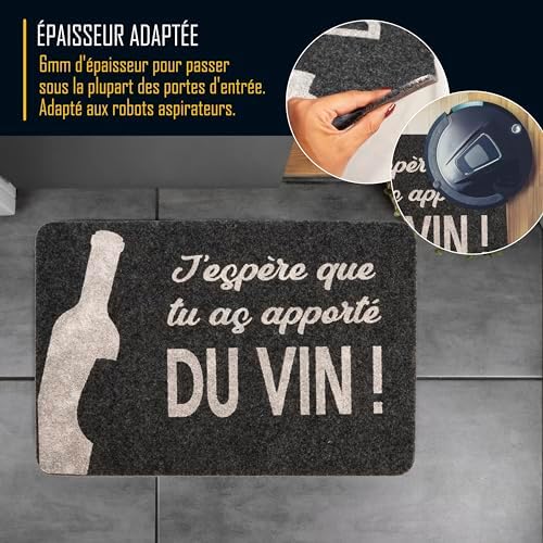 Zinello Design – Paillasson Personnalisé – Tapis d’Entrée Gris Noir 40×60 cm Intérieur Extérieur avec Message Personnalisé – Antidérapant, Lavable et Résistant à la Pluie – Idée Cadeau Crémaillère Zinello Design – Paillasson Personnalisé – Tapis d’Entrée Gris Noir 40×60 cm Intérieur Extérieur avec Message Personnalisé – Antidérapant, Lavable et Résistant à la Pluie – Idée Cadeau Crémaillère