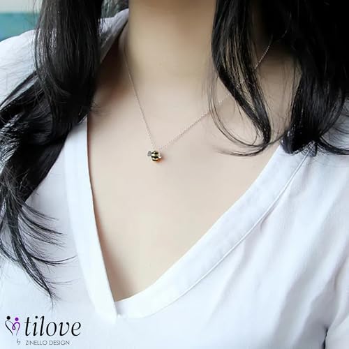 TILOVE – Collier Abeille Argent 925 – Hypoallergénique, Pendentif Nature, Longueur Ajustable, Bijou Éco-friendly avec Coffret, Idée Cadeau pour Femme Fille pour Noël, Anniversaire, Saint Valentin TILOVE – Collier Abeille Argent 925 – Hypoallergénique, Pendentif Nature, Longueur Ajustable, Bijou Éco-friendly avec Coffret, Idée Cadeau pour Femme Fille pour Noël, Anniversaire, Saint Valentin