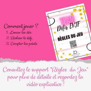 Team défi EVJF - Jeu de dés pour future mariée 3