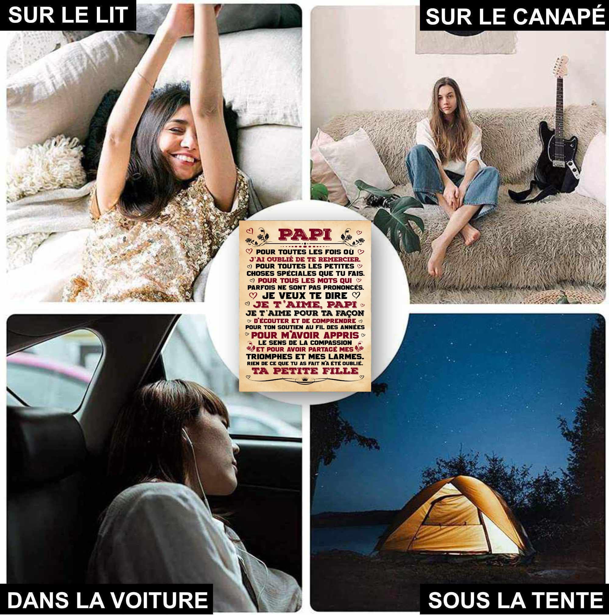Plaid Personnalisé Doux Polaire pour Offrir à Son Papy. Signé Ta Petite Fille. Idée Cadeau Insolite Utile pour Un Anniversaire Noel la Fête des Grands-Pères. Couverture Couvre Lit pour la Déco Plaid Personnalisé Doux Polaire pour Offrir à Son Papy. Signé Ta Petite Fille. Idée Cadeau Insolite Utile pour Un Anniversaire Noel la Fête des Grands-Pères. Couverture Couvre Lit pour la Déco