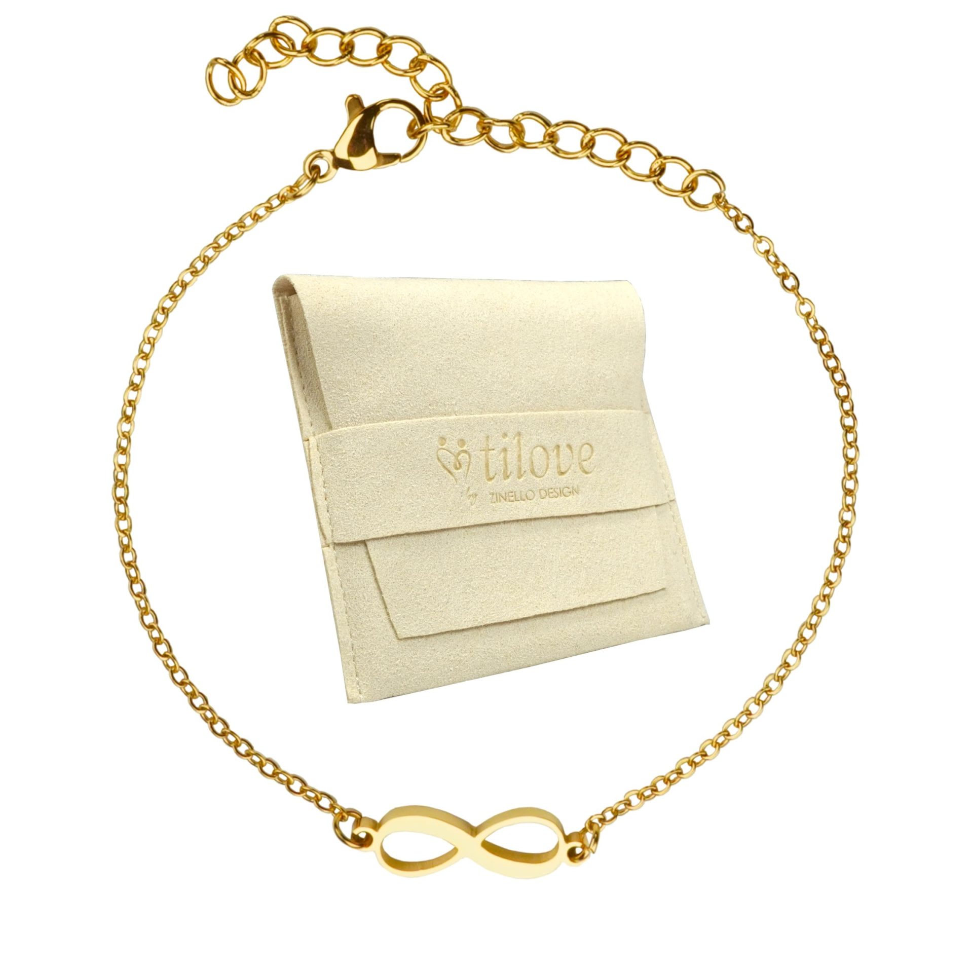 Bracelet Infini Femme Doré