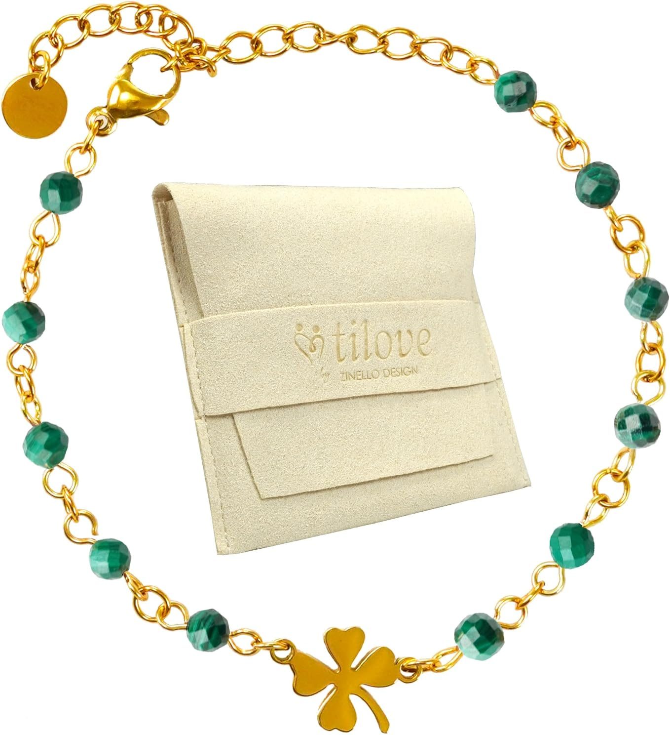 Bracelet en Pierre Naturelle de Malachite