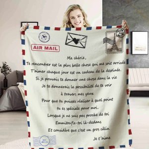 Plaid personnalisé à offrir à sa chérie 1