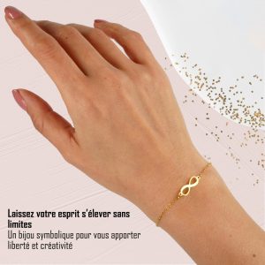 Bracelet Infini Femme Doré 1