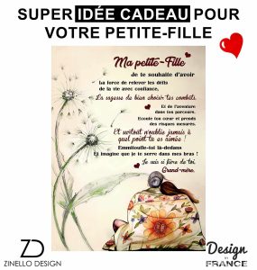 Plaid personnalisé pour petite fille de la part de grand-mère 2