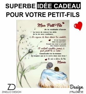 Plaid personnalisé pour petit-fils de la part de Mamie 2