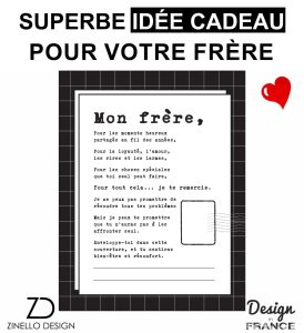 Plaid personnalisé pour son frère 2