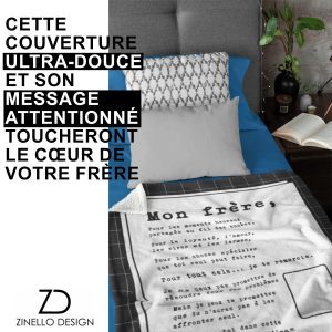 Plaid personnalisé pour son frère 3