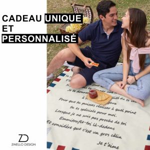 Plaid personnalisé à offrir à sa chérie 4