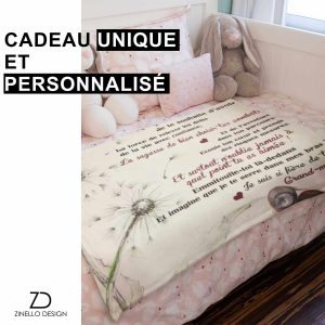 Plaid personnalisé pour petite fille de la part de grand-mère 4