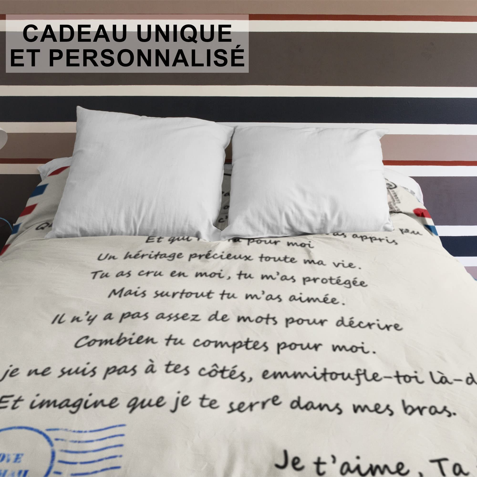 Plaid Personnalisé Doux pour Offrir à Son Père de la Part de sa Fille. Idée Cadeau Insolite Utile pour Un Anniversaire Noel la Fête des Pères. Couverture Couvre Lit pour la Déco Plaid Personnalisé Doux pour Offrir à Son Père de la Part de sa Fille. Idée Cadeau Insolite Utile pour Un Anniversaire Noel la Fête des Pères. Couverture Couvre Lit pour la Déco