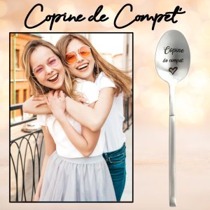 Cuillère Personnalisée Gravée Copine de Compet’ 4