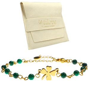 Bracelet en Pierre Naturelle de Malachite 6