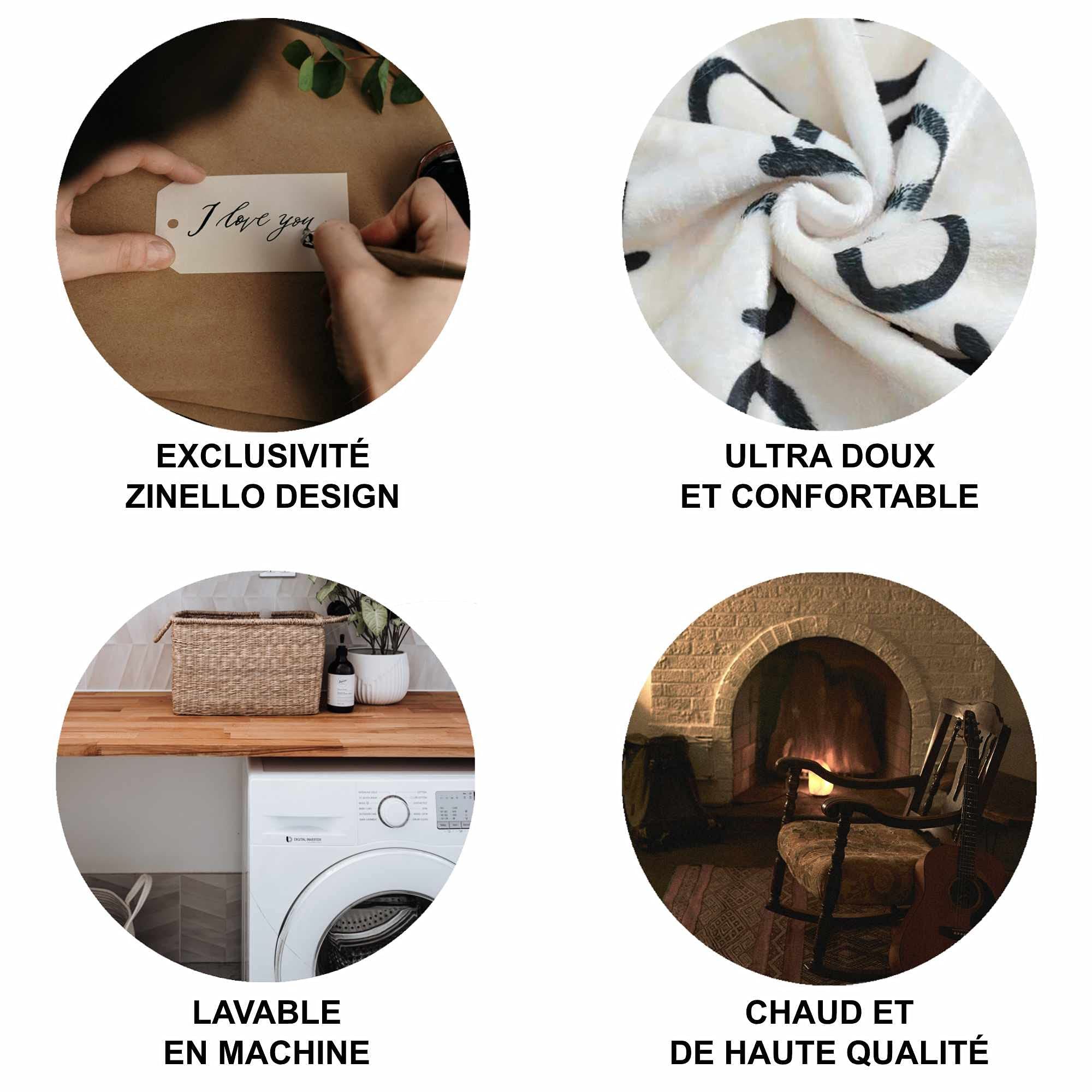 Plaid Personnalisé Doux Polaire pour Offrir à Son Filleul. Idée Cadeau Insolite Utile pour Un Anniversaire Noel Une Fête Un Baptême. Couverture Couvre Lit pour la Deco de la Maison