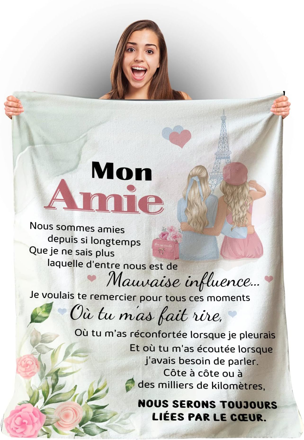 Plaid personnalisé pour son amie