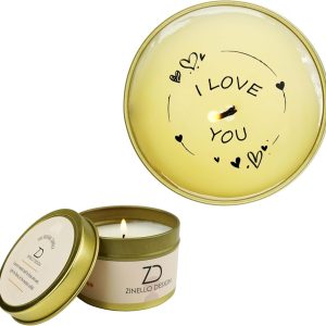 ZINELLO DESIGN – Bougie Parfumée “I love you” en cire de soja – Message caché révélé à la flamme – Idée cadeau romantique femme homme – Saint-Valentin, anniversaire, Fête des Mères – 100 ml ZINELLO DESIGN – Bougie Parfumée “I love you” en cire de soja – Message caché révélé à la flamme – Idée cadeau romantique femme homme – Saint-Valentin, anniversaire, Fête des Mères – 100 ml