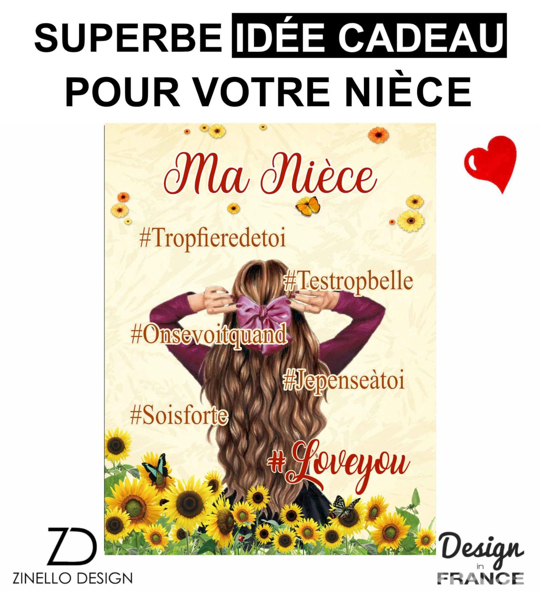 Plaid Personnalisé Doux Polaire pour Offrir à sa Nièce. Idée Cadeau Insolite Utile pour Un Anniversaire Noel Une Fête Un Baptème. Couverture Couvre Lit pour la Déco de la Maison Plaid Personnalisé Doux Polaire pour Offrir à sa Nièce. Idée Cadeau Insolite Utile pour Un Anniversaire Noel Une Fête Un Baptème. Couverture Couvre Lit pour la Déco de la Maison