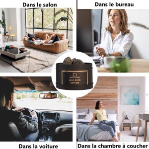 Diffuseur Huiles Essentielles Sans Fils En Pierre De Lave 3