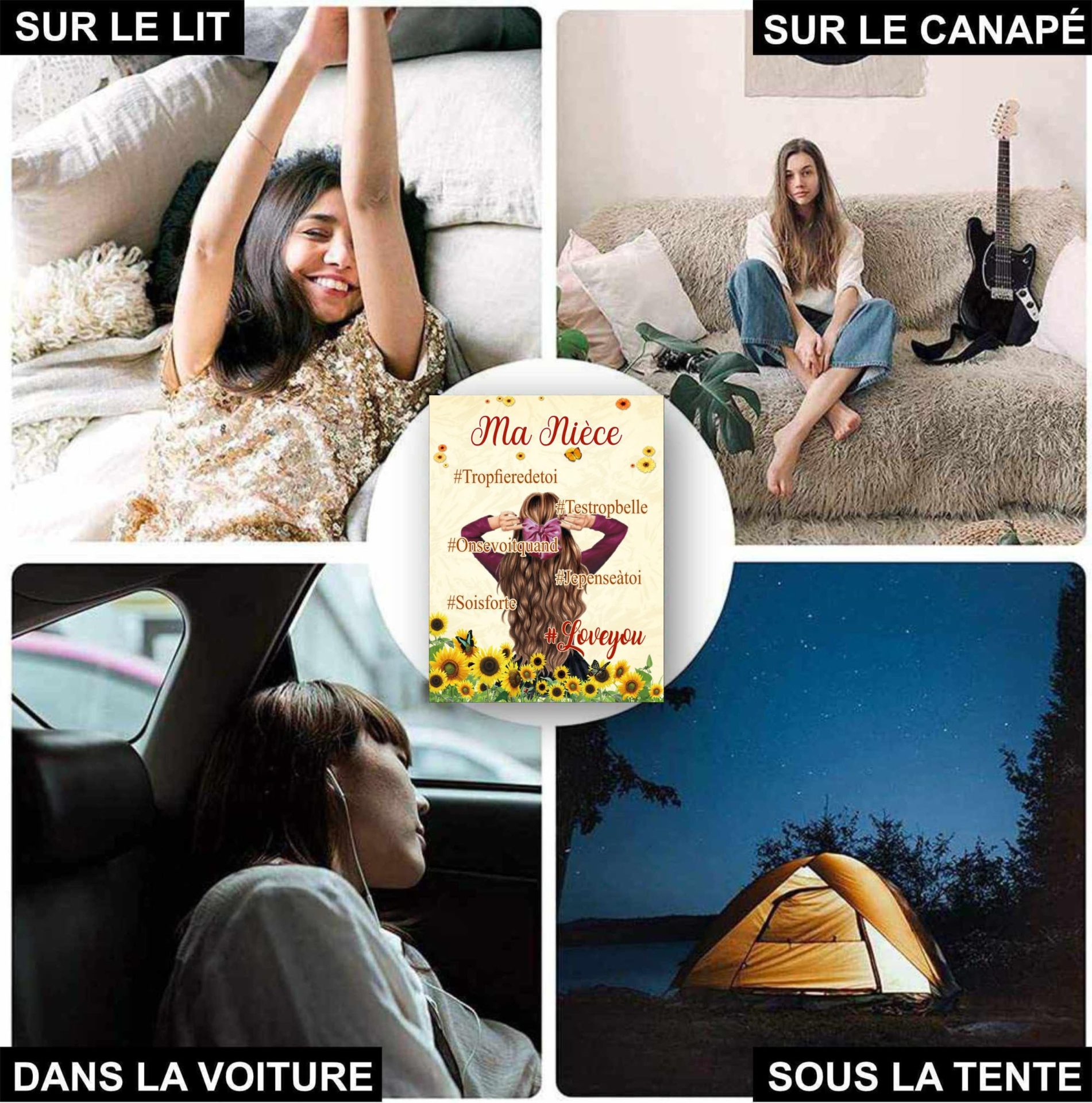 Plaid Personnalisé Doux Polaire pour Offrir à sa Nièce. Idée Cadeau Insolite Utile pour Un Anniversaire Noel Une Fête Un Baptème. Couverture Couvre Lit pour la Déco de la Maison Plaid Personnalisé Doux Polaire pour Offrir à sa Nièce. Idée Cadeau Insolite Utile pour Un Anniversaire Noel Une Fête Un Baptème. Couverture Couvre Lit pour la Déco de la Maison